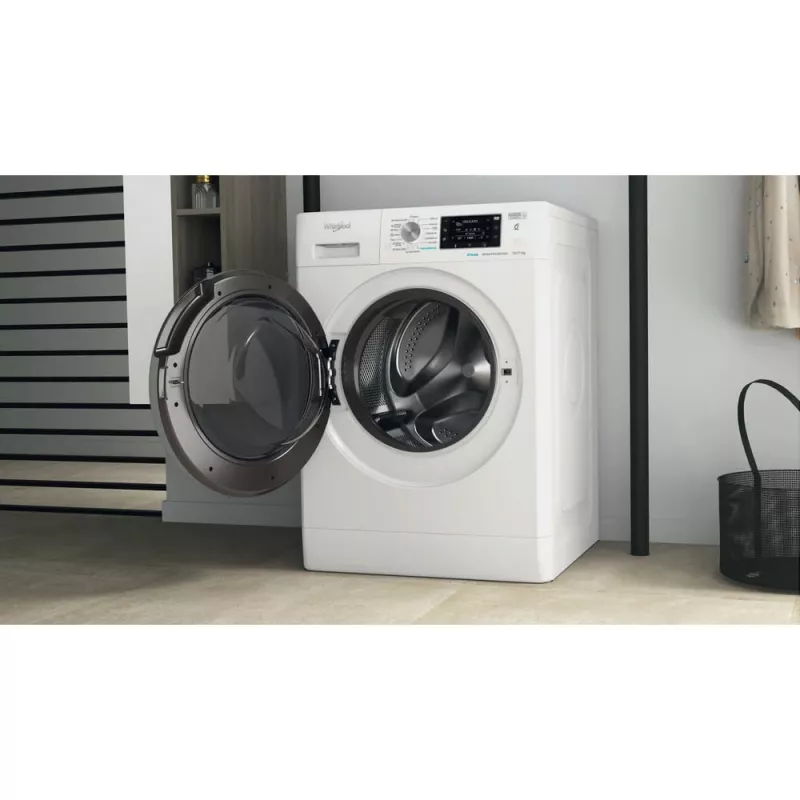 Whirlpool FFWDD 1076258 SV EE skalbimo-džiovinimo mašina Laisvai pastatoma Priekinio pakrovimo Balta