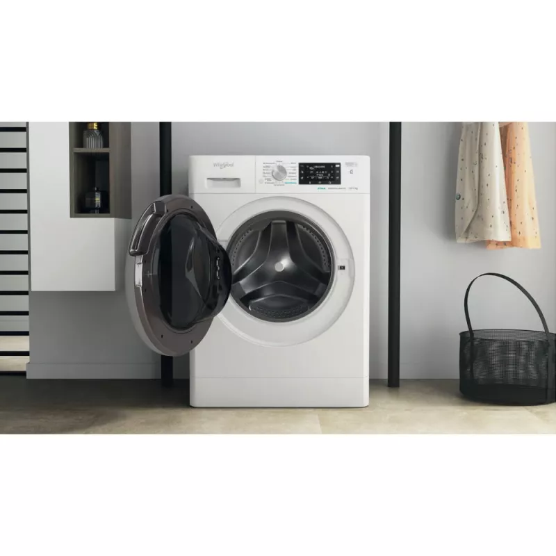 Whirlpool FFWDD 1076258 SV EE skalbimo-džiovinimo mašina Laisvai pastatoma Priekinio pakrovimo Balta