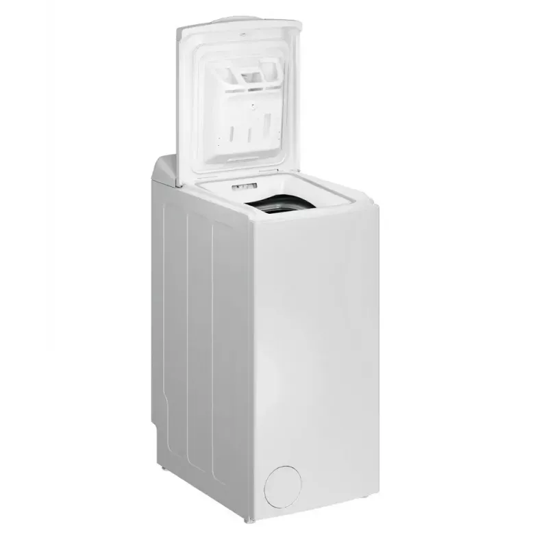 Skalbimo mašina su viršutiniu įkrovimu Indesit BTW L60400 EE/N — 6 kg, 1000 aps./min., 400×600×900 mm, balta