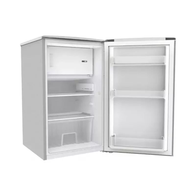 Kombinuotas šaldytuvas Candy Comfort COT1S45ESH, laisvai pastatomas, 106 L bendras (91 L šaldytuvas, 15 L šaldiklis), E klasė, sidabrinis