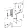 Whirlpool WBUF011 kombinuotas šaldytuvas Pastatomas po stalviršiu 126 L