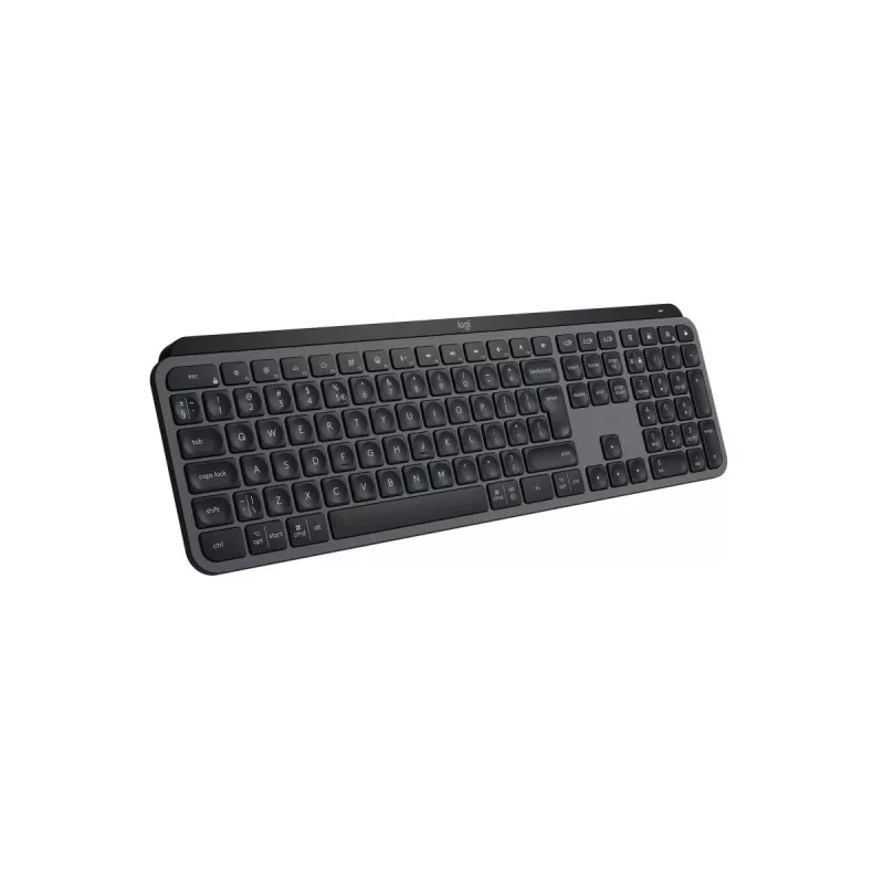 Belaidė pilno dydžio klaviatūra Logitech Master MX Keys S — Bluetooth, QWERTY, žirkliniai jungikliai, LED apšvietimas, grafitas