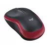 LOGITECH belaidė pelė M185 raudona