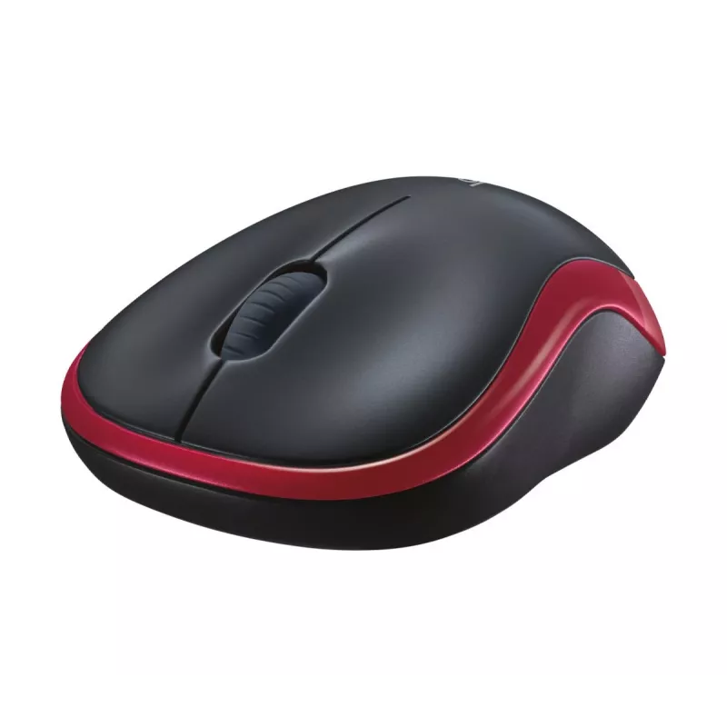 LOGITECH belaidė pelė M185 raudona