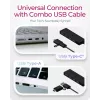 ICY BOX IB-HUB1424-C3 USB 3.2 Gen 1 (3.1 Gen 1) Type-A + Type-C 5000 Mbit/s juodas