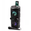 Nešiojamas stereo garsiakalbis SQUEAK SQ1004 Harmony BT 5.0, 40W RMS, Bluetooth 5.0, FM, LED, 8h baterija, Juoda