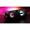 Nešiojamas stereo garsiakalbis SQUEAK SQ1004 Harmony BT 5.0, 40W RMS, Bluetooth 5.0, FM, LED, 8h baterija, Juoda