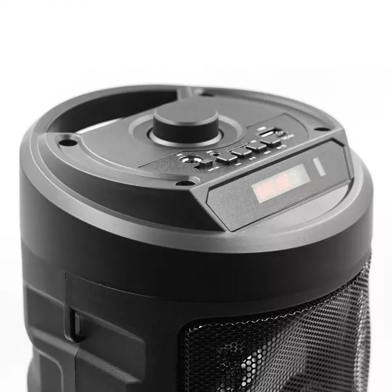 Nešiojamas stereo garsiakalbis SQUEAK SQ1004 Harmony BT 5.0, 40W RMS, Bluetooth 5.0, FM, LED, 8h baterija, Juoda
