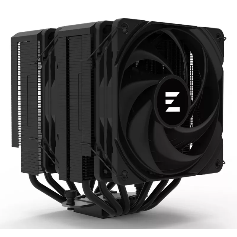 CPU aušintuvas ZALMAN CNPS14X Duo Juoda, dviejų ventiliatorių 120 mm aušinimo sprendimas