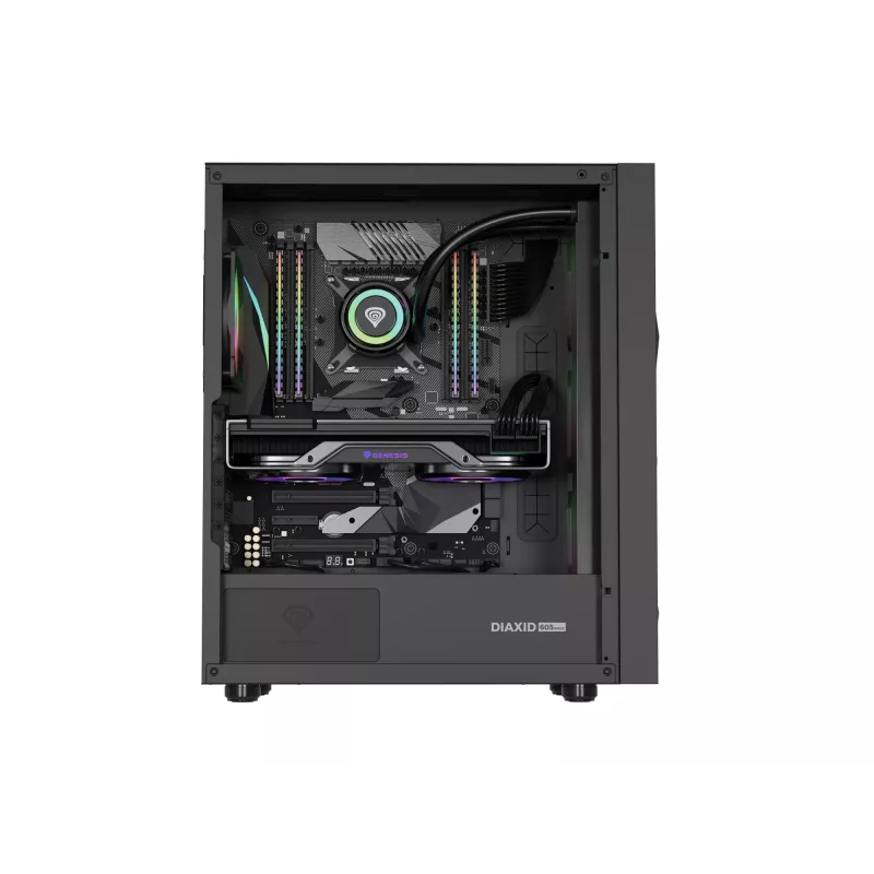 GENESIS Diaxid 605 ARGB Midi Tower Juoda