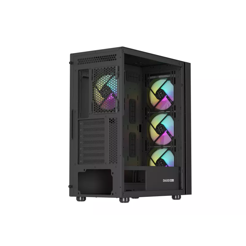 GENESIS Diaxid 605 ARGB Midi Tower Juoda