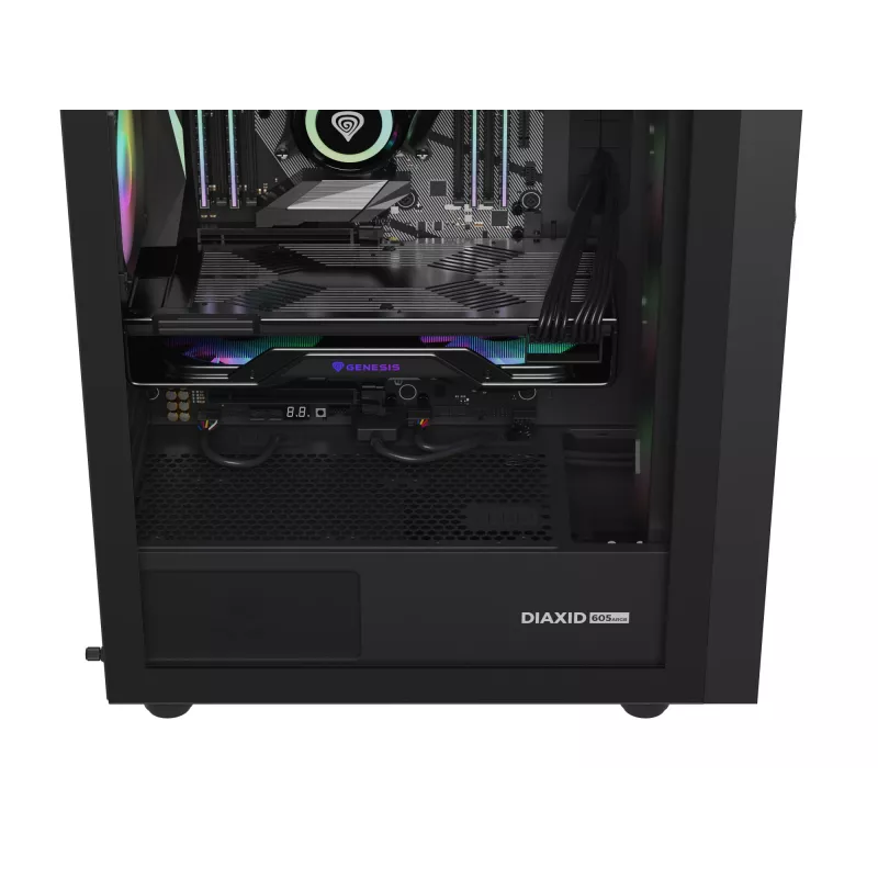 GENESIS Diaxid 605 ARGB Midi Tower Juoda
