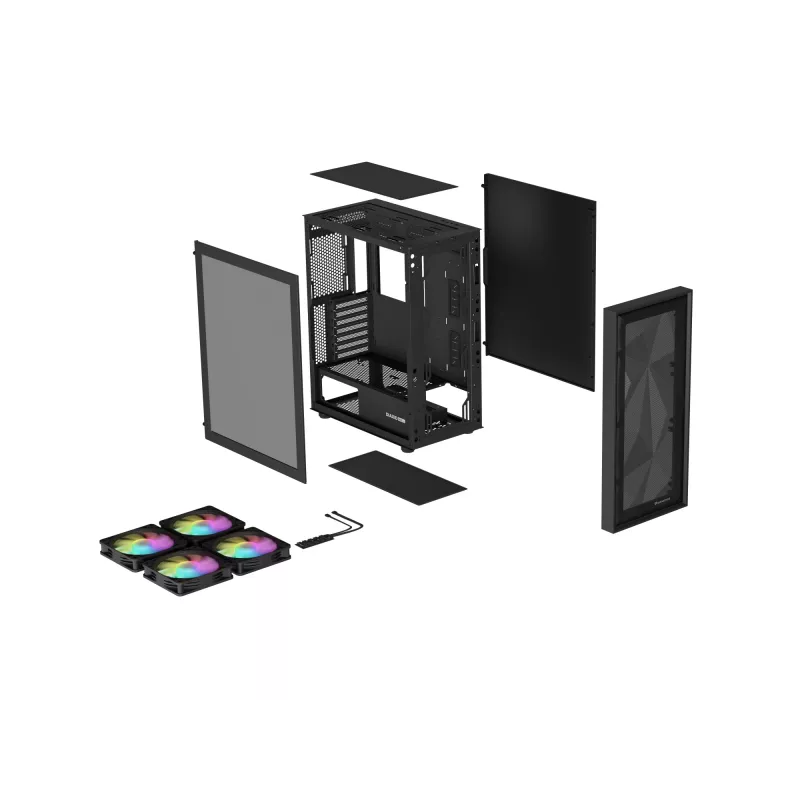 GENESIS Diaxid 605 ARGB Midi Tower Juoda