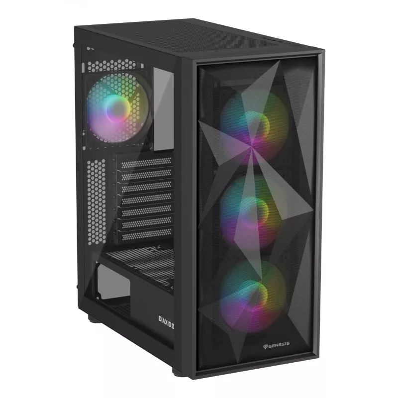GENESIS Diaxid 605 ARGB Midi Tower Juoda