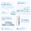 TP-Link AXE5400 viso namo tinklinė Wi-Fi 6E sistema (trijų dažnių juostų), balta, vidinė, tinklinė sistema, 500 m²