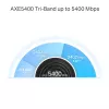 TP-Link AXE5400 viso namo tinklinė Wi-Fi 6E sistema (trijų dažnių juostų), balta, vidinė, tinklinė sistema, 500 m²