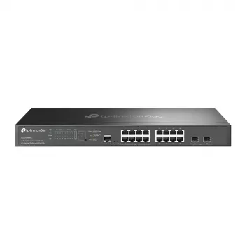 TP-Link Omada 16 prievadų 2,5G ir 2 prievadų 10GE SFP+ L2+ valdomas komutatorius su 8 prievadų PoE+