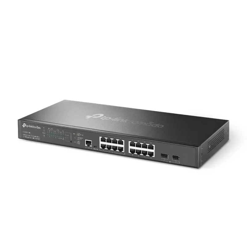 TP-Link Omada 16 prievadų 2,5G ir 2 prievadų 10GE SFP+ L2+ valdomas komutatorius su 8 prievadų PoE+