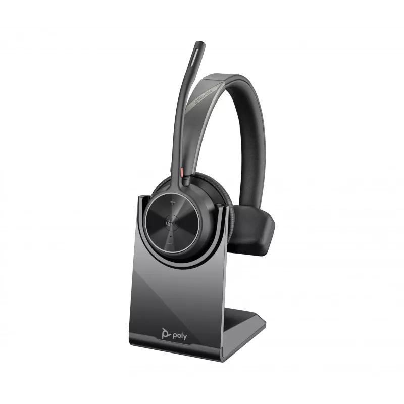 HP Poly Voyager 4310-M Microsoft Teams sertifikuotos USB-C ausinės +BT700 adapteris +Įkrovimo stovas