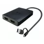 i-tec USB-A/USB-C Dual 4K/60 Hz HDMI vaizdo adapteris, 0,27 m, USB Type-A/USB Type-C, 2 x HDMI, kištukas, lizdas, 3840 x 2160 pikselių