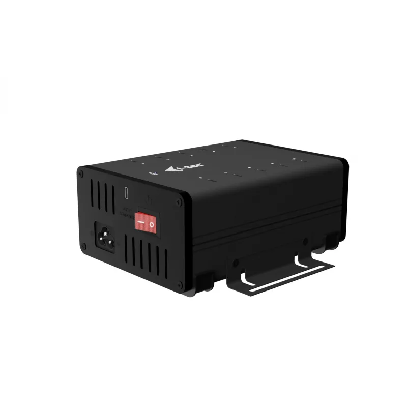 i-tec USB-C/USB-A metalinis įkrovimo + duomenų HUB, 15 W vienam prievadui, 10x USB-C