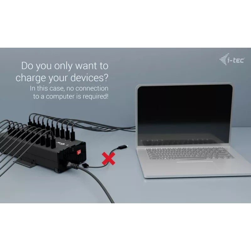 i-tec USB-C/USB-A Metal Charging + data HUB, 15W per lizdą, 20x USB-C