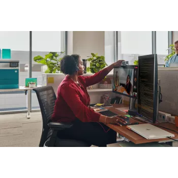 HP Poly Juodawire 3320 Stereo USB-C ausinės +USB-C/A adapteris