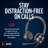 HP Poly Juodawire 8225 Stereo USB-C Headset +USB-C/A Adapter
