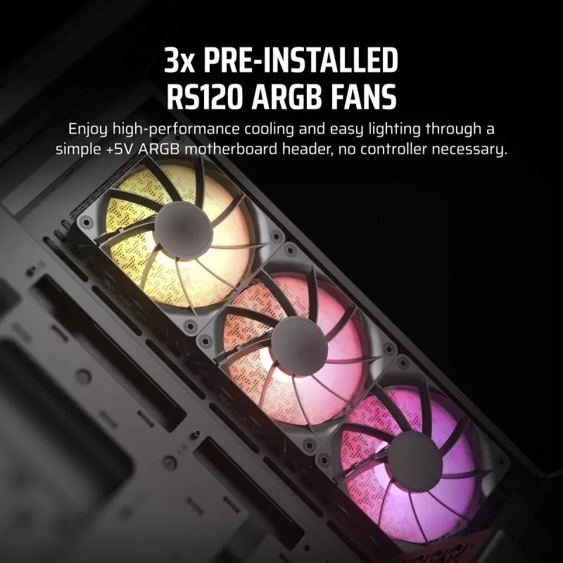 CORSAIR kompiuterio korpusas - 3500x ARGB vidutinio dydžio bokštas