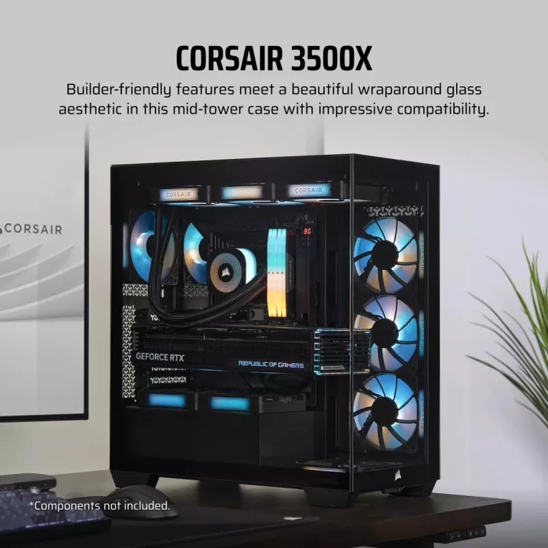 CORSAIR PC dėklas - 3500x vidutinis bokštas