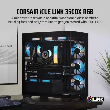 CORSAIR PC korpusas - Icue Link 3500x RGB Mid-tower