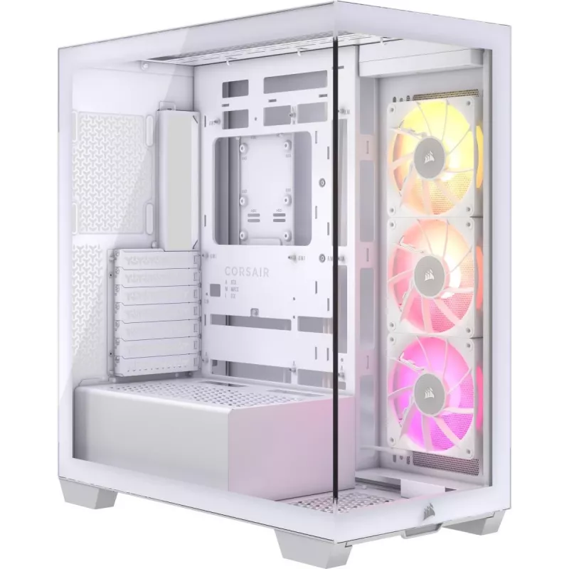 CORSAIR kompiuterio korpusas - iCUE LINK 3500X RGB vidutinio dydžio bokštas - balta