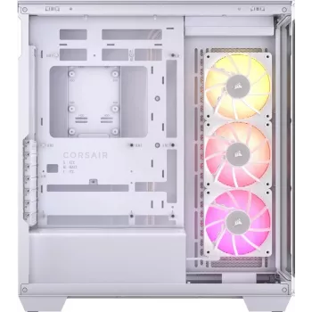 CORSAIR kompiuterio korpusas - iCUE LINK 3500X RGB vidutinio dydžio bokštas - balta