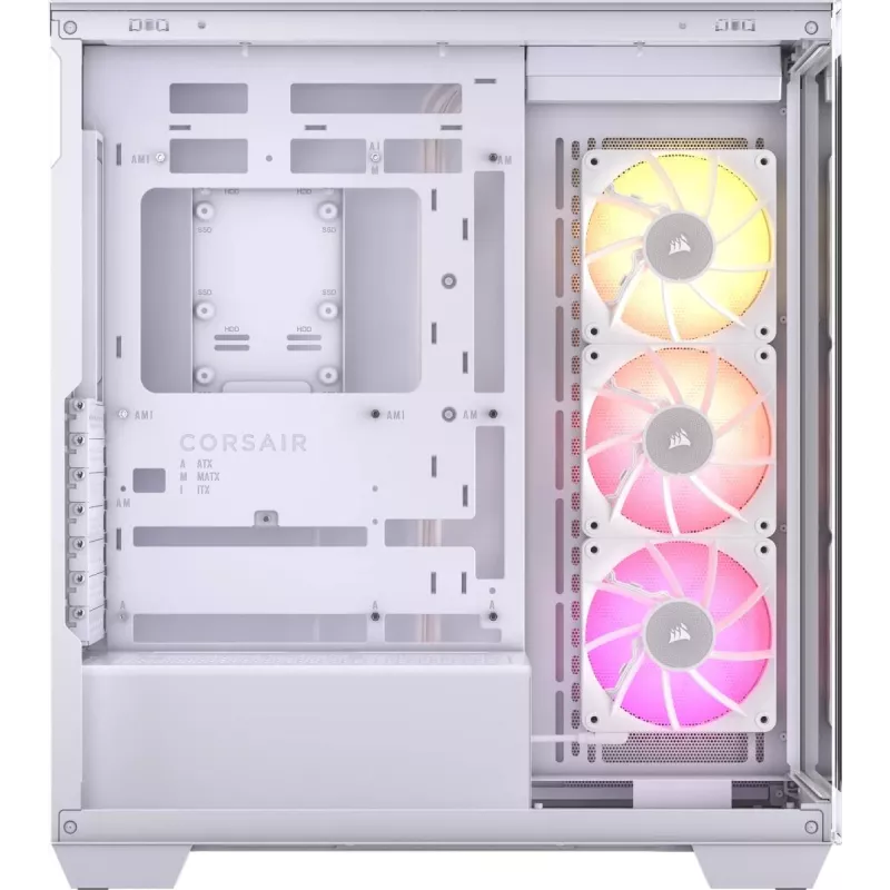 CORSAIR kompiuterio korpusas - iCUE LINK 3500X RGB vidutinio dydžio bokštas - balta