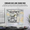 CORSAIR kompiuterio korpusas - iCUE LINK 3500X RGB vidutinio dydžio bokštas - balta