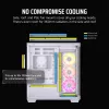 CORSAIR kompiuterio korpusas - iCUE LINK 3500X RGB vidutinio dydžio bokštas - balta