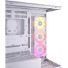 CORSAIR kompiuterio korpusas - iCUE LINK 3500X RGB vidutinio dydžio bokštas - balta