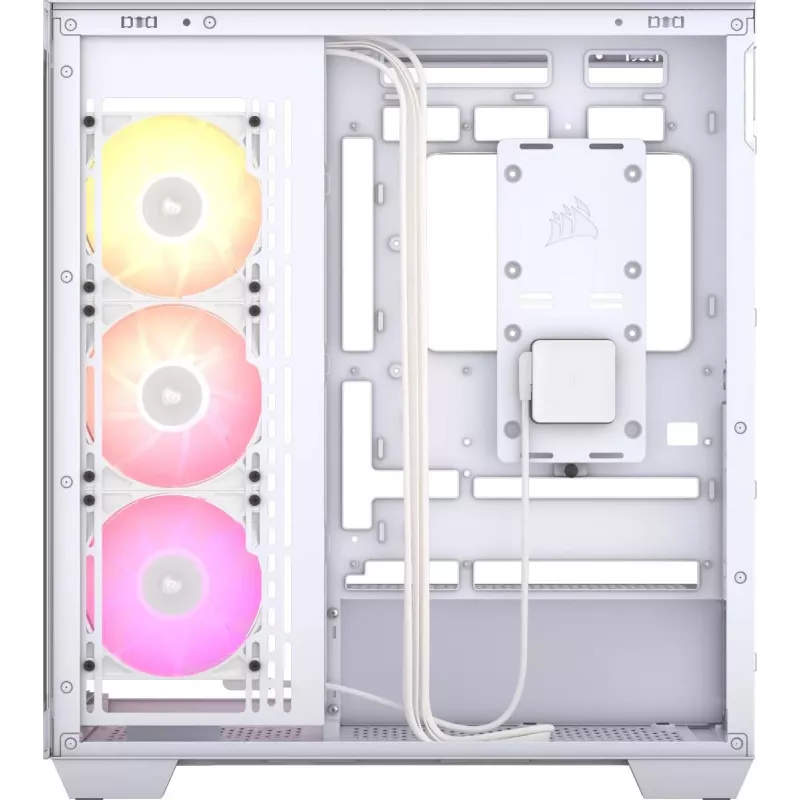 CORSAIR kompiuterio korpusas - iCUE LINK 3500X RGB vidutinio dydžio bokštas - balta