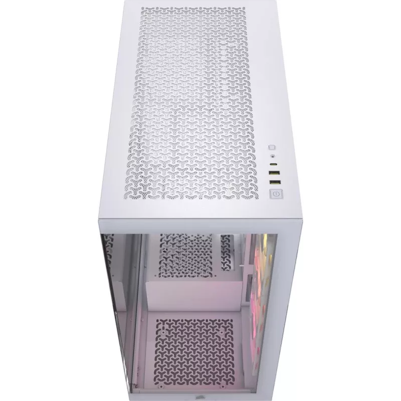 CORSAIR kompiuterio korpusas - iCUE LINK 3500X RGB vidutinio dydžio bokštas - balta