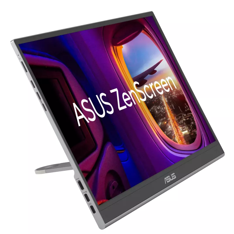 ASUS ZenScreen MQ16AHE kompiuterio monitorius 39,6 cm (15,6 col.) 1920 x 1080 pikselių Full HD OLED sidabrinis