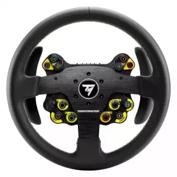 Thrustmaster Evo Racing 32R Leather Juoda, Geltona Vairas PC, PlayStation 4, PlayStation 5, Xbox, Xbox One