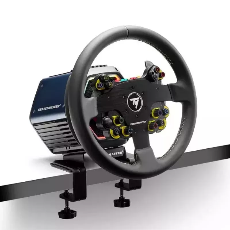 Thrustmaster Evo Racing 32R Leather Juoda, Geltona Vairas PC, PlayStation 4, PlayStation 5, Xbox, Xbox One