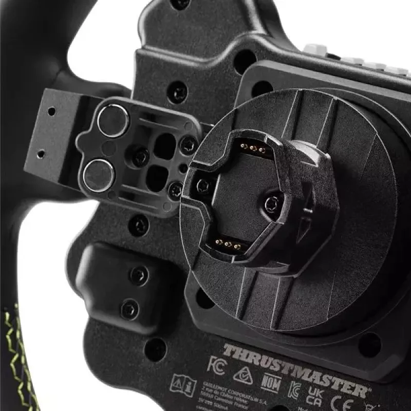 Thrustmaster Evo Racing 32R Leather Juoda, Geltona Vairas PC, PlayStation 4, PlayStation 5, Xbox, Xbox One