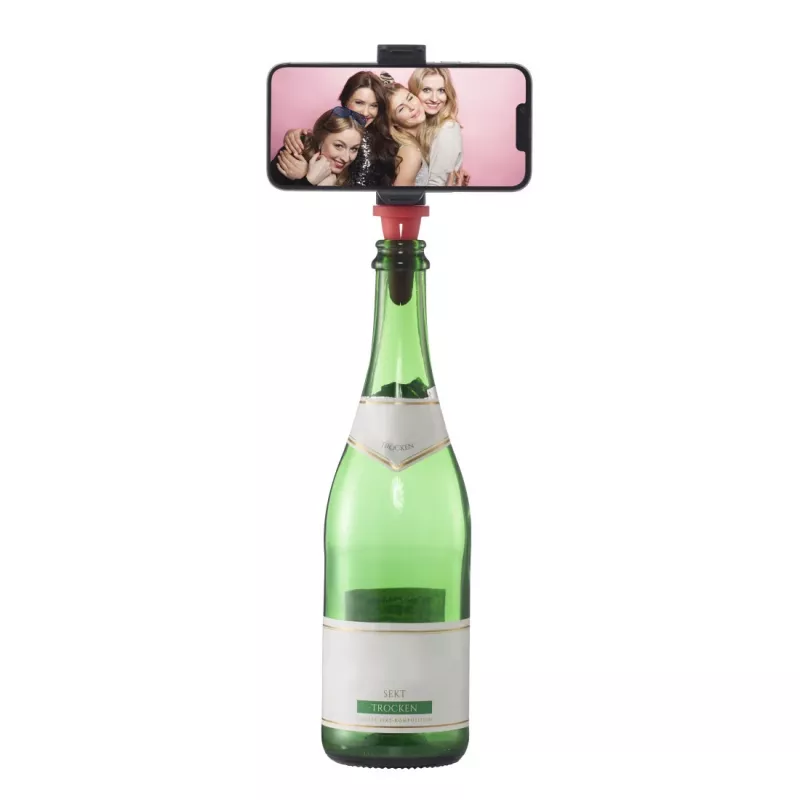 Hama Bottle Pod Fun pasyvus laikiklis mobiliesiems telefonams / išmaniesiems telefonams juoda, raudona