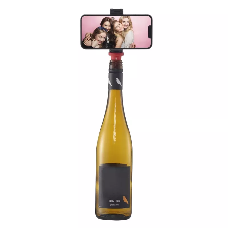 Hama Bottle Pod Fun pasyvus laikiklis mobiliesiems telefonams / išmaniesiems telefonams juoda, raudona