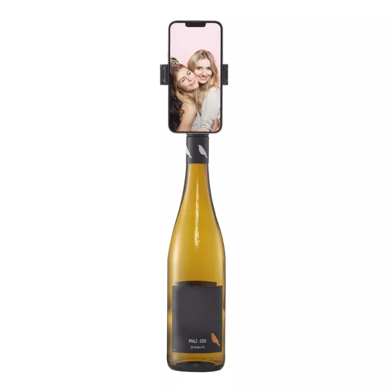 Hama Bottle Pod Fun pasyvus laikiklis mobiliesiems telefonams / išmaniesiems telefonams juoda, raudona