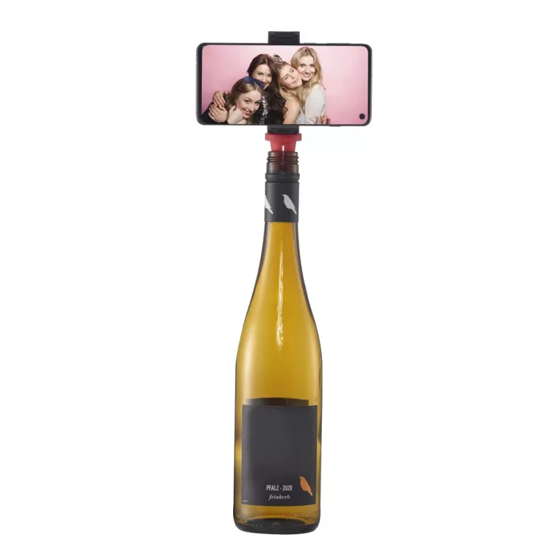 Hama Bottle Pod Fun pasyvus laikiklis mobiliesiems telefonams / išmaniesiems telefonams juoda, raudona