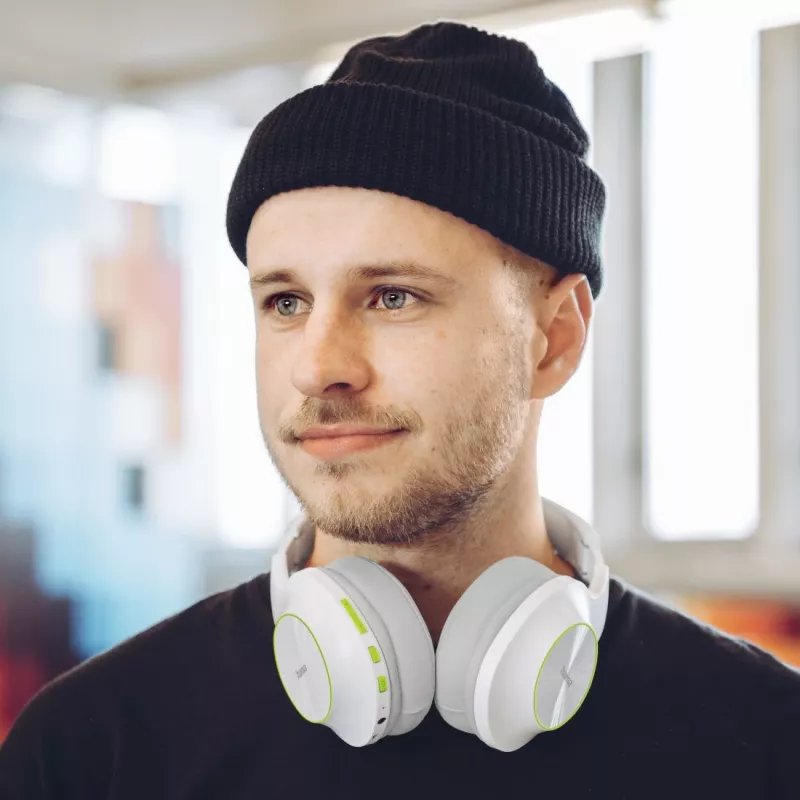 Hama Spirit Calypso II ausinės belaidės ant galvos juostos skambučiams/muzikai Bluetooth žalia, pilka, balta