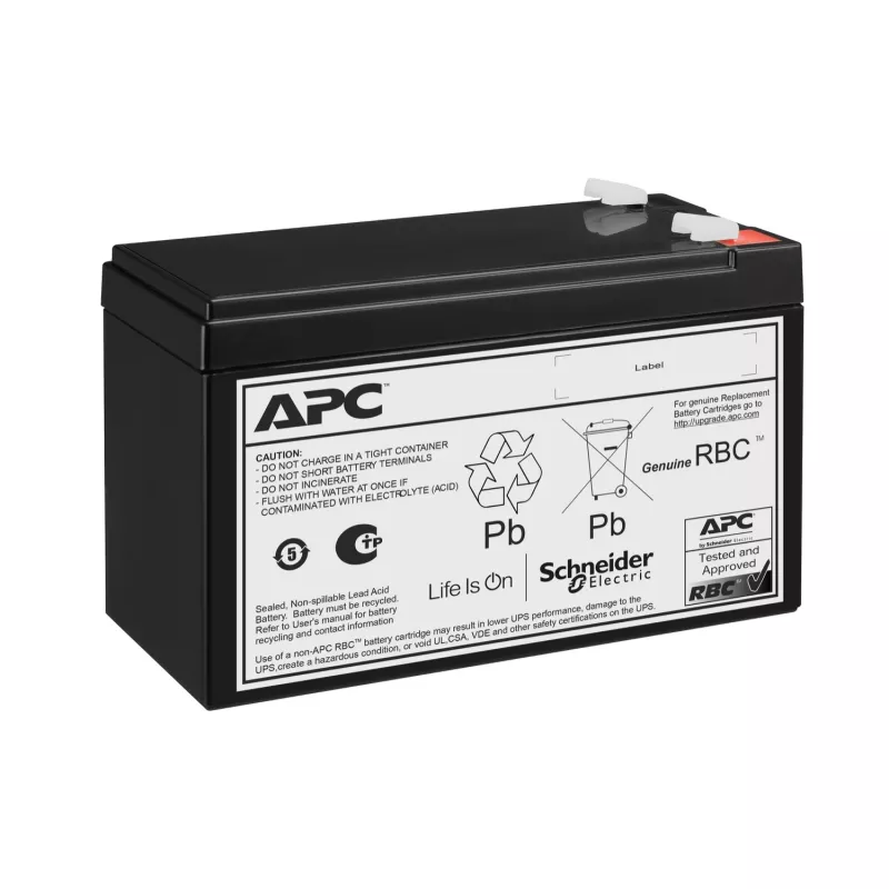 APC atsarginis baterijų kasetė Nr. 177, sandari švino rūgšties (VRLA), 24 V, 9 Ah, 1 vnt., juoda, be gyvsidabrio (Hg)