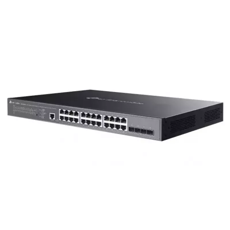 TP-Link Omada SG3428XMPP tinklo komutatorius Valdomas L2+ Gigabit Ethernet (10/100/1000) Power over Ethernet (PoE) 1U Juoda